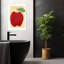 «Vibrant Rustic Apple», art abstrait de paysage de fruits rustiques biologiques-1394061893