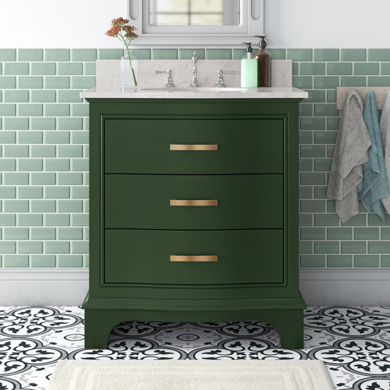 Ensemble de meuble-lavabo simple 30 po Goleta, À feuilles persistantes