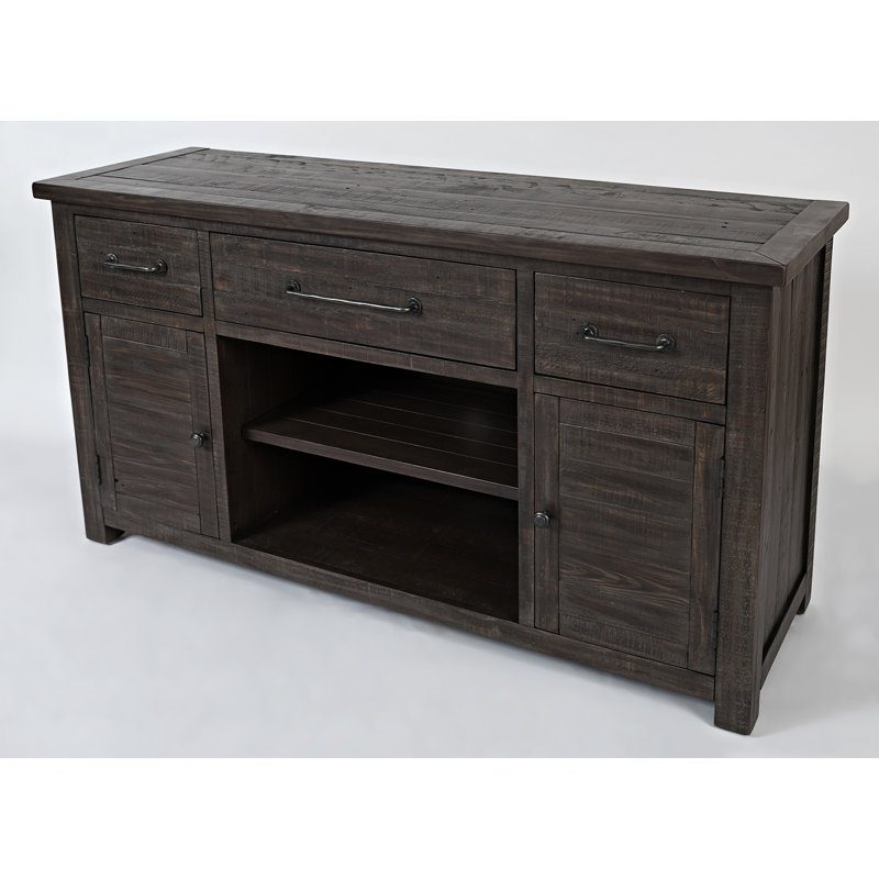 Carmencita TV Stand for TVs, Barnwood Brown