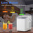 Countertop Ice Maker With Handle,Self-Cleaning Ice Machine,9 Ice Cubes Ready In 6 Mins For Home/Kitchen/Bar/Party/Camping-124086810