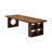 Nut-brown Rectangular Solid Wood Executive Desk-1569601118