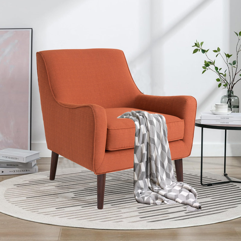 Fauteuil Julianni, 100 % polyester orange