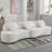 Jovanny Modern 103.9'' Living Room Sofa Pea Shaped Couch,sofa,couch-1315083773