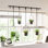 Triflora Hanging Planter, Adjustable Ropes with Rod, Set of 5