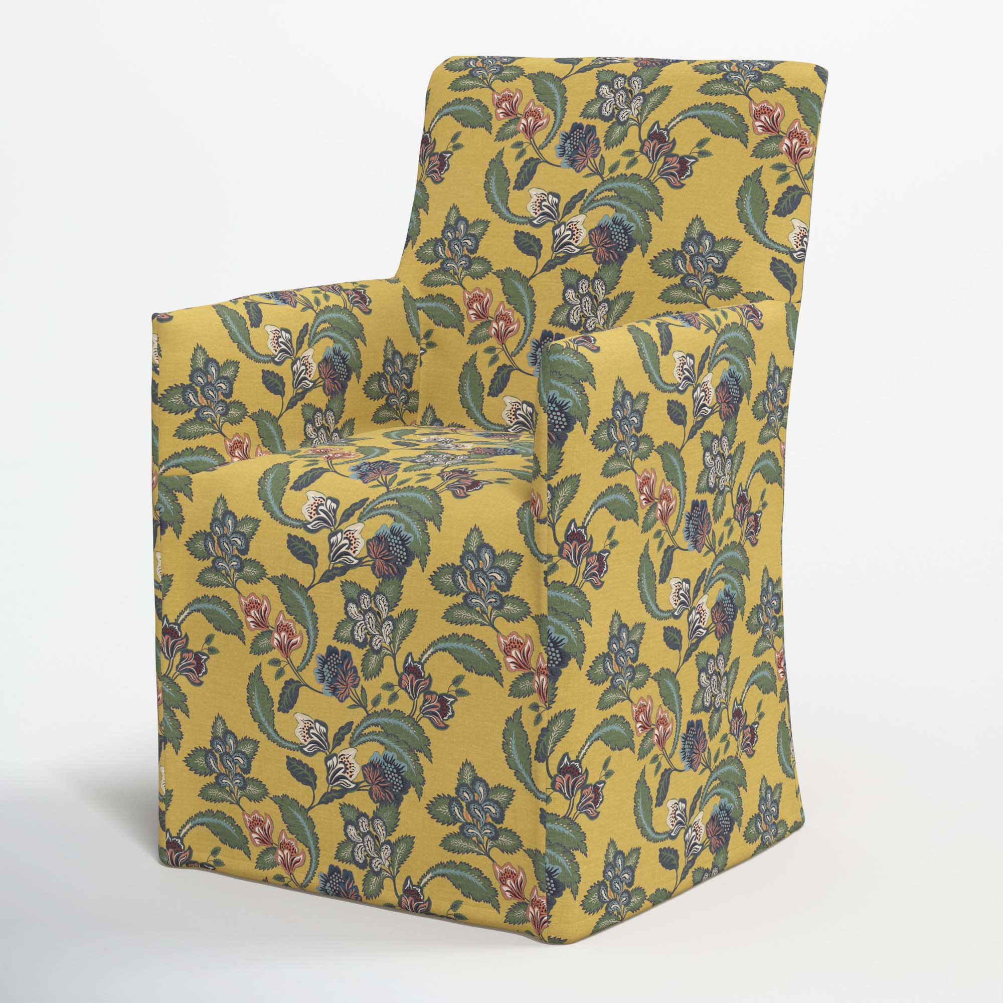 Ivanka Dining Chair, Libby Floral Gold