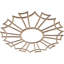 Médaillon de plafond en bois ajouré 26 po x H 9 po x P 9 po x P 1/8 po Augustus-63412093-63412090