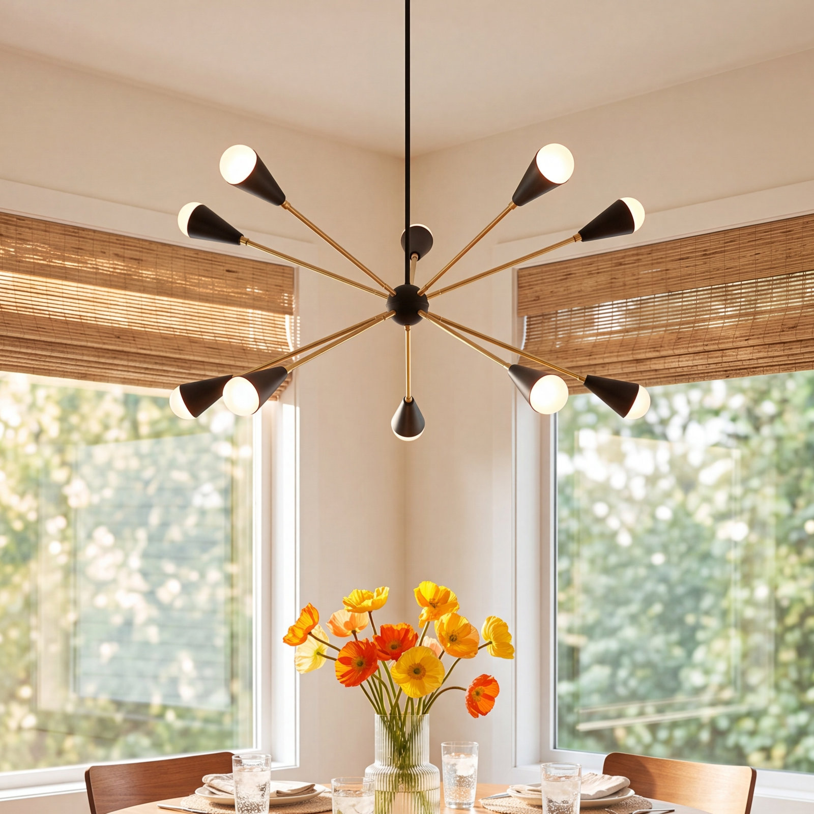 Monroe 10 - Light Sputnik Chandelier, Yes