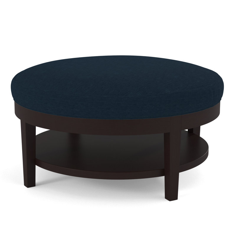 Repose-pieds Midtown, Rayures vert et bleu; 0252-54, Finition java