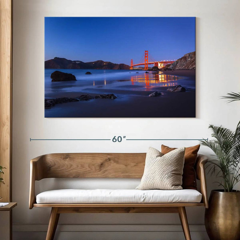 Lilie San Francisco Blue Hour, H 34 po x l 51 po