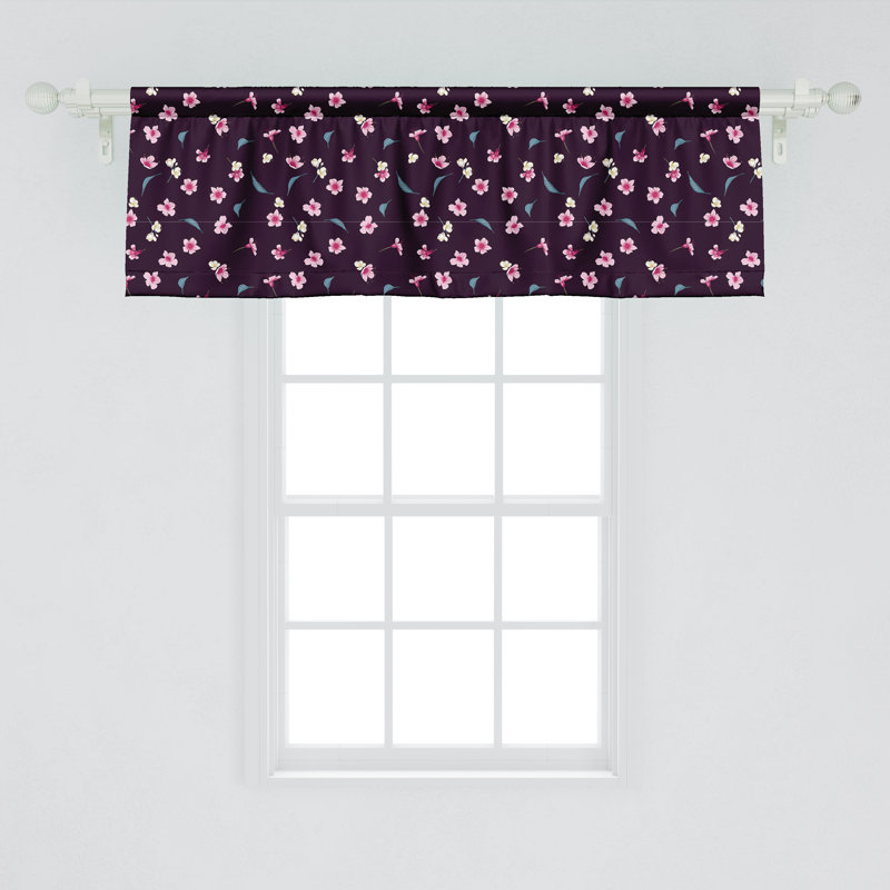 Ensemble de 2 cantonnières Ambesonne Cherry Blossom, L 54 po x L 12 po
