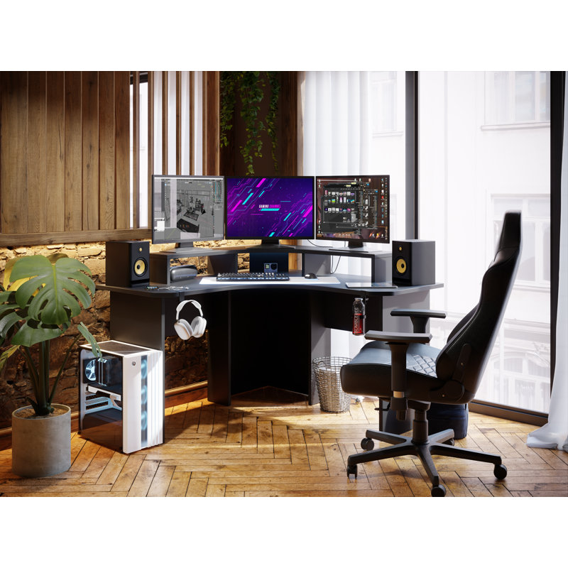 Berberia L-Shaped Computer Desk