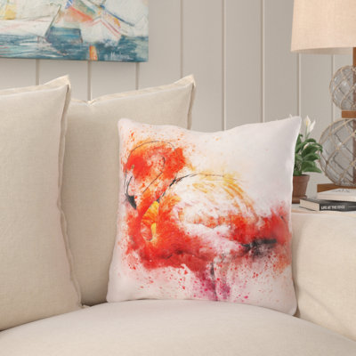 Coussin flamant rose 