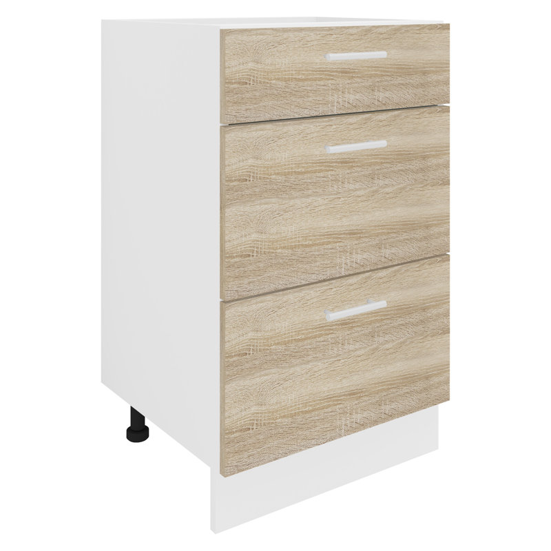 Bilboroughs Wardrobe, White/Sonoma oak