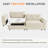131" Adjustable Seat Depth Cloud Modular Sectional Sofa With Storage-37020002-37020028