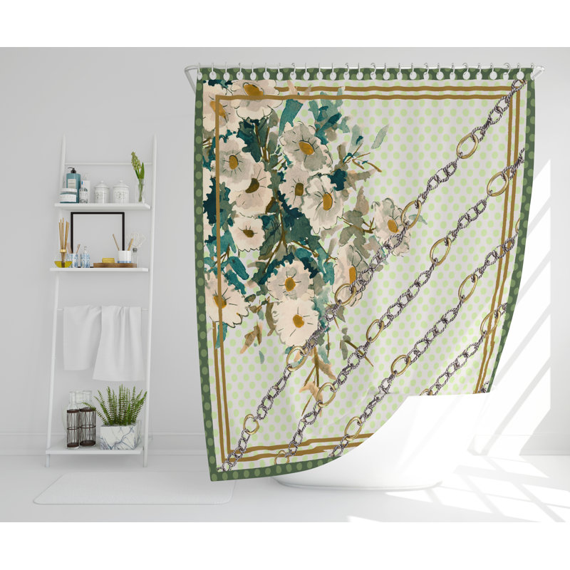 Newby Polyester Shower Curtain Set, 168cm H x 168cm W