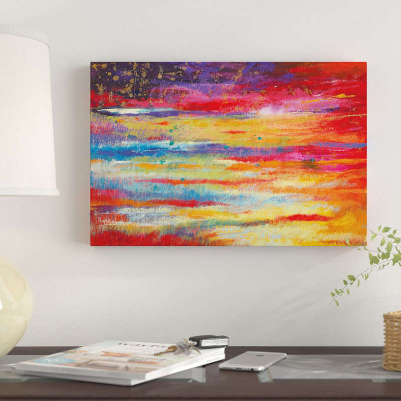 « starry night », impression sur toile, H 12 po x l 18 po x P 1,5 po, Toile tendue, Pas de tapis