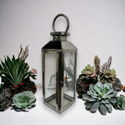 Lanterne Fireside - nickel poli