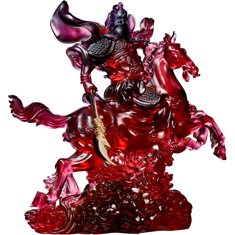 General Guan Gong, Righteous One Crystal Figurine
