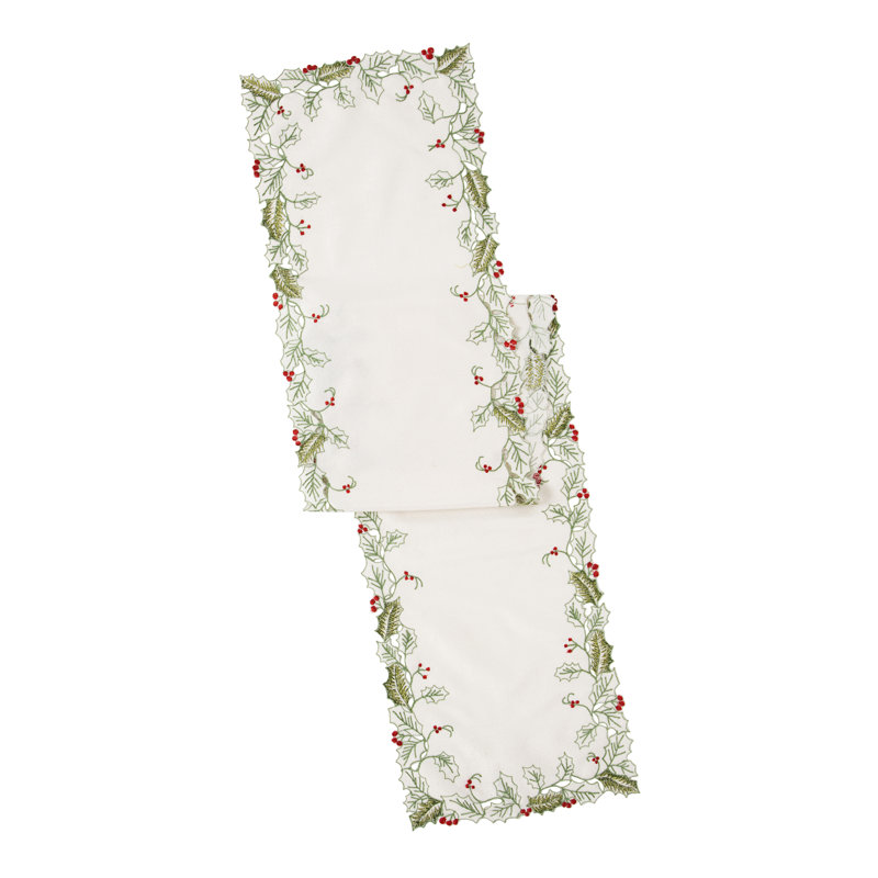  Holiday Vine Cutwork Runner