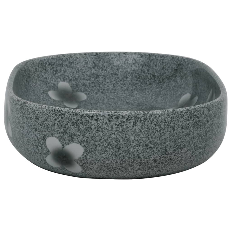 Lavabo à poser ovale bleu 23,2 x 15,7 x 5,5 po vidaXL