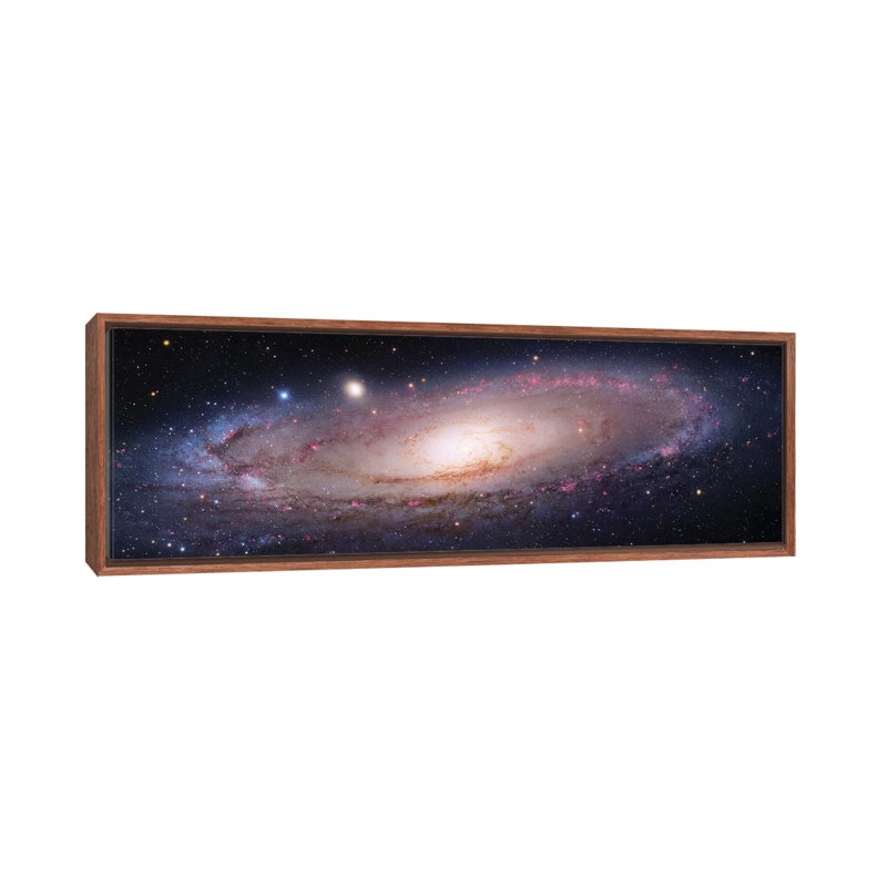 «Andromeda Galaxy VII» - reproduction de photo, H 20 po x l 60 po x P 1,5 po, Cadre bois classique, Pas de tapis