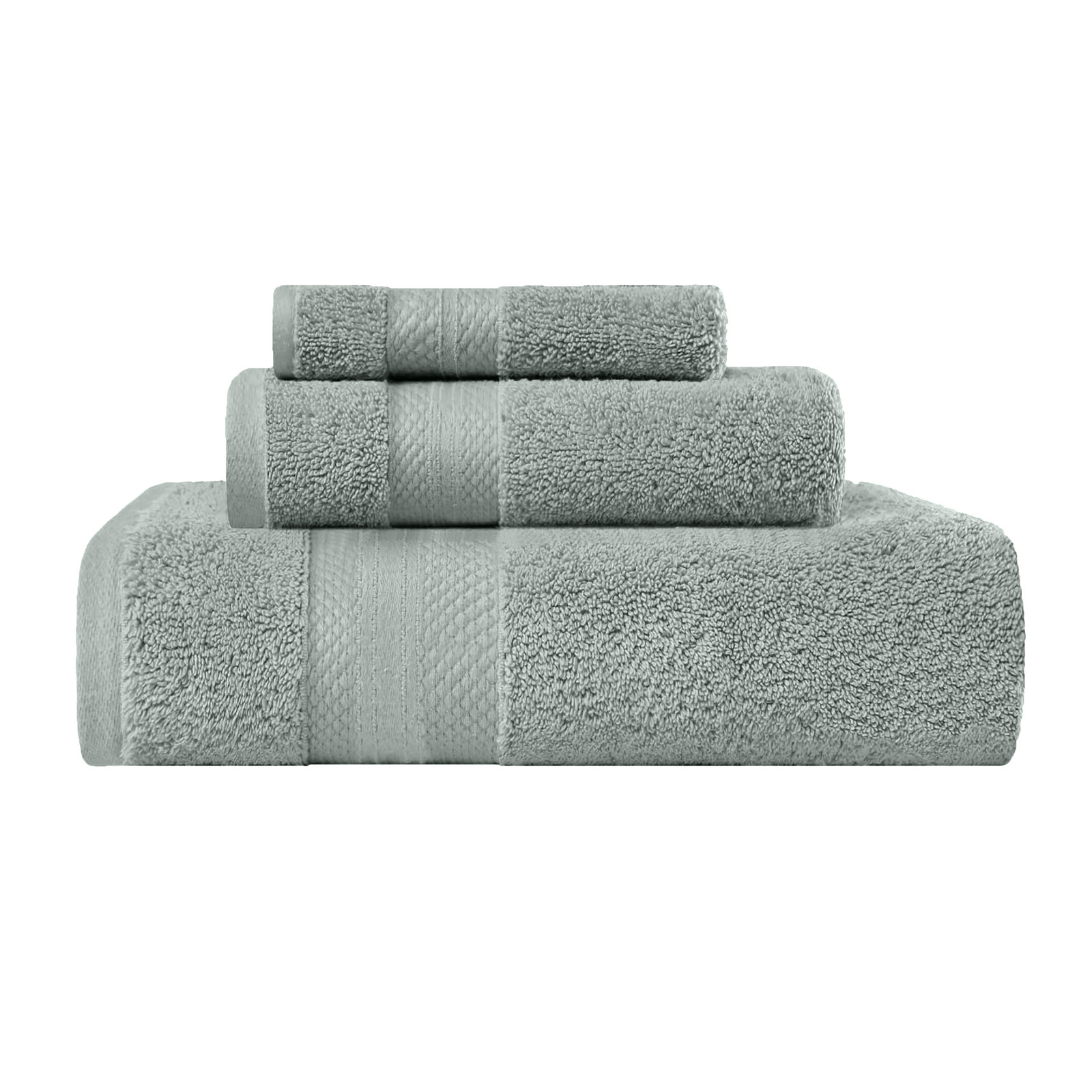 Finnian Ultra-Plush Heavyweight, 100% Turkish Towel Collection, Olive Green, 3 Piece Towel Set