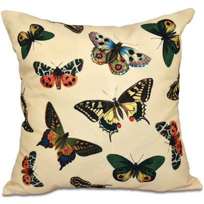 Housse et insert de coussin d'extérieur carré Botanical Blooms