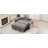 61.4" Drawer sofa bed convertible sofa single sofa modern sleep sofa with adjustable back, gray-1059074142