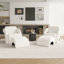 Fauteuil rembourré avec repose-pieds-203765710