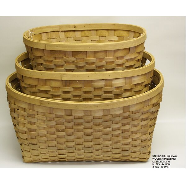 Small Wooden Decorative Woodchip Basket With Handles Empty Baskets 4 Inch  For Gifts With Chalkboard Labels. Wicker Baskets For Display Snack Pantry