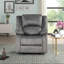 Fauteuil inclinable électrique recouvert de tissu avec plateau-coussin, fauteuil de salon moderne, gris-577596206