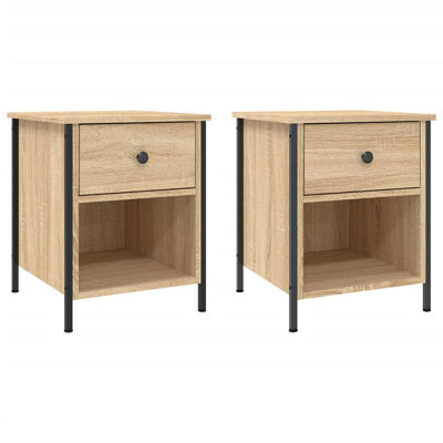Litvak 40cm W Iron Bedside Table