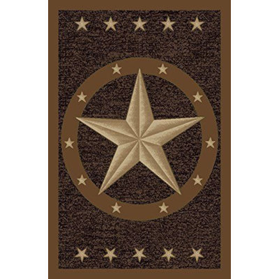 Furnish my Place Aireona  800 Texas Star Cowboy Area Kids Rug for Playroom, Bathroom & Kindergarten Classroom, Floor Mat, Texas Western Star Rustic, Multicolor