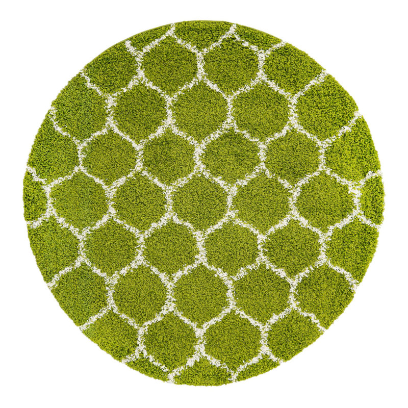 Geometric Indoor Rug, Round 6'