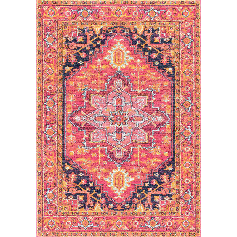 Barksdale Oriental Area Rug, Rectangle 61 x 91cm