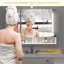 Armoires de salle de bain modernes en aluminium 39 po x 28 po, armoires à pharmacie avec miroirs et lumières DEL, armoire de rangement de salle de bain avec compartiments de rangement à plusieurs niveaux