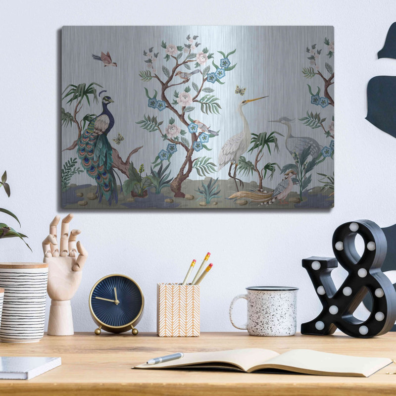«Florida Bird Garden Crop» par Luxe, H 12 po x l 16 po