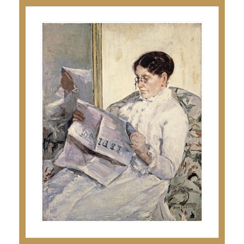 «Le Figaro» par Mary Cassatt, H 39,8 po x l 33,5 po