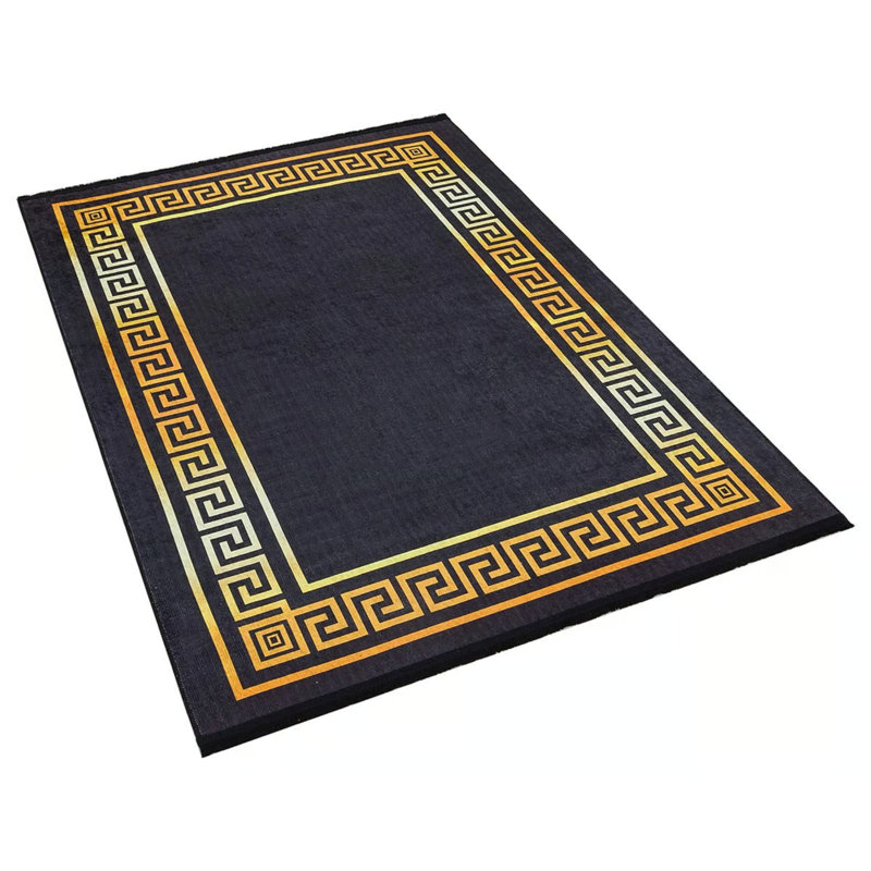 Tapis intérieur / extérieur en coton Yveline, Tapis de couloir 2 pi 7 po x 9 pi 10 po