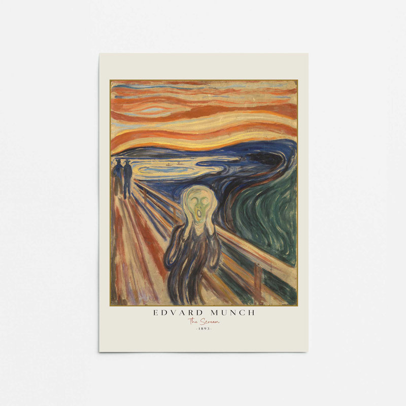 «The Scream» par Edvard Munch v3 , H 20 po x l 16 po, Ne s'applique pas
