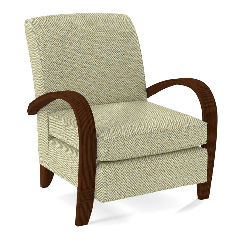 Vero Armchair, Coffee, White Performance Fabric; 0851-94