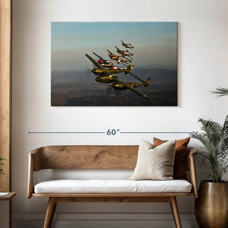Avion Mehar Lockheed P-38 Lightning, H 30 po x l 45 po