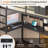 Twin Loft Bed With L-shaped Desk, 7 Storage Drawers And Charging Station, Metal Loft Twin Beds With Led Lights, Bookcase Storage, Large Pegboard, Safety Guardrail And Ladder, Black-100639694-98386783
