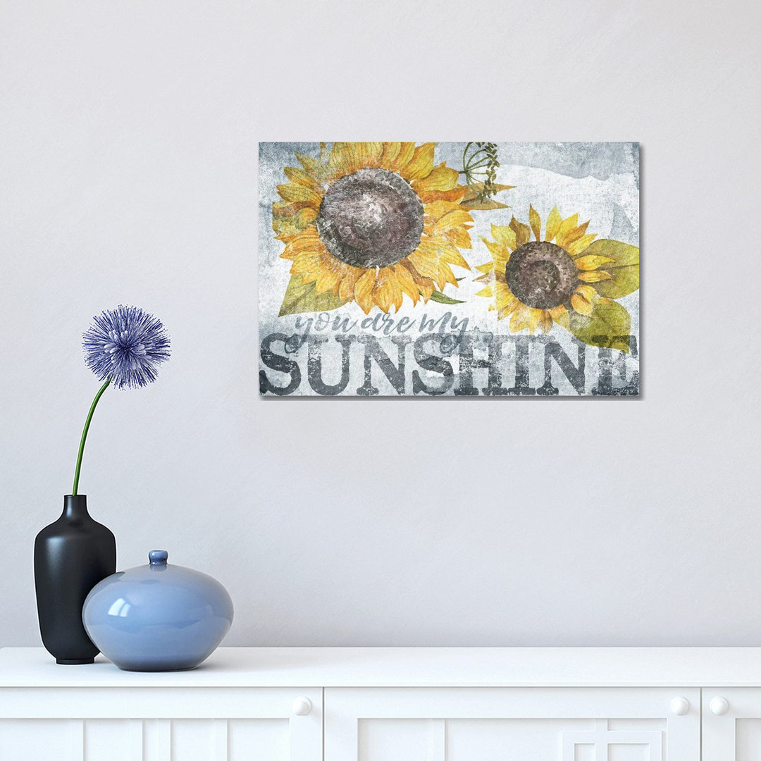 Sunshine Sunflower by Gigi Louise - Wrapped Canvas Print