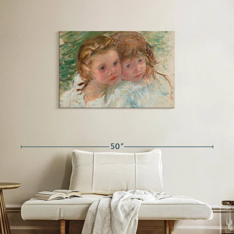Leisha, deux petites soeurs, H 24 po x l 36 po