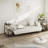 G-Shaped Corner Side Table, Rustic Brown, With Storage Shelf, Perfect For Small Spaces