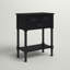 Rustic 23.5'' Rectangular Console Table – Durable Solid Wood with 3 Drawers and Turned Legs Storage-828814609