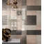 Suede Cream 7.75" x 23.38" Decorated Glass Tile