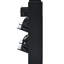 2 rangements de chaussures avec 4 tiroirs rabattables, noir, armoire pour porte d'entrée moderne et stable-1727782180