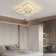 Flausch 8 - Light 60cm Modern Ceiling Light, Dimmable LED Flush Mount with Remote, Rectangle Acrylic Chandelier